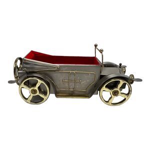 Vtg Golden Crown Canadian Whiskey Music Box Liquor Bar Cadillac Felt Lined Works